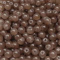 200PCS Glass Beads 8mm Glass Beads for Bracelets Necklaces Jewelry Making DIY Crafts (Coffee) - color: Coffee
