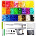 Plastic Snaps with Snap Pliers, 460 Sets 24-Colors Snap Buttons for Sewing, Snap Fasteners Kit for Sewing, Clothing, Crafting