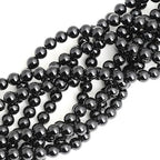 100pcs Natural Stone Beads 8mm Black Onyx Round Genuine Real Stone Beading Loose Gemstone Hole Size 1mm DIY Charm Smooth Beads for Bracelets Necklaces Earrings Jewelry Making Crafts - color: Black Onyx