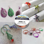 Soft Flex 26 Gauge Craft Wire - 27 Meters - Jewelry Wire with Tarnish Resistant Silver Plating - style: Bare Copper