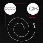 Necklace Chain for Jewelry Making, Selizo 30 Pack Chains Necklace Bulk Silver Plated Necklace Chains for Necklace Jewelry Making, 1.2 mm (22 Inches) - size: 22 Inches