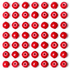QINJIEJIE 100PCS Red Turquoise Beads 8mm Stone Beads Round Loose Gemstone Bead for Bracelet Beading Crystal Jewelry Making DIY Necklace Earrings 0.32" - color: Red Turquoise, size: 100PCS