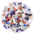 500 pcs Natural Chip Stone Beads, Beach Stone 5-8 mm Irregular Gemstones Healing Crystal Loose Rocks Bead Hole Drilled for Jewelry Making Bracelet - color: Beach Stone