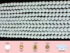 650PCS 8mm Snow White Glass Beads for Jewelry Making,Round Smooth Beads, Bracelet Space Loose Beads for Earring, Necklaces-Adult Craft Supplies - size: 8mm White #361