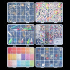 CGCG 3 Pack 7.9 x 5.8 inch Plastic Organizer Box with Adjustable Dividers 18 Grids Clear multi Compartment Storage Container Small Case for Beads Crafts Jewelry Fishing Tackles nail charm sticker