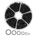 1000Pcs Black O Ring Connectors Metal Open Jump Rings Set 304 Stainless-Steel Jump Rings for Jewelry Making Connectors 4mm 5mm 6mm 7mm 8mm 10mm (Black)