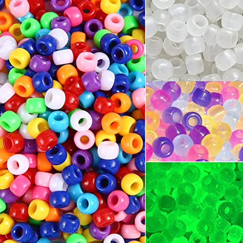 Eppingwin Beads and Bead assortments (800 Classic + 300 Color Changing)… - color: Classic+Color Changing, size: Medium Pack