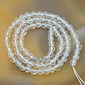 AD Beads Natural Smooth & Faceted Clear Quartz Gemstone Round Loose Beads 15.5" 4mm 6mm 8mm 10mm 12mm 14mm (4mm, Faceted) - color: Faceted, size: 4mm