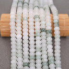 BONNY BOXX 1 Strand Natural 5 * 8mm Iceberg Jade Rondelle Beads, Natural Abacus Disk Stone Beads Loose Spacer Gemstone for DIY Bracelet Necklace Jewelry Making - color: Iceberg Jade, size: 5*8MM