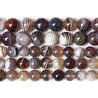 90PCS 4MM AAA Natural Botswana Sardonyx Agate Gemstone Beads for Jewelry Making Crystal Energy Stone Healing Power DIY Bracelet Necklace 15" (Botswana Sardonyx Agate, 4mm) - color: Botswana Sardonyx Agate, size: 4mm