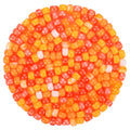 Plastic Pony Beads for Jewelry Making, 1200 Pieces, Multi-Color, 0.35 x 0.22 inch, DIY Craft Beads for Bracelets and Hair Braids (Sun) - color: Sun