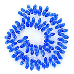 200pcs Czech 12mm Faceted Teardrop Briolette Crystal Glass Loose Beads Pendant Drop Spacer Bulk Sapphire Blue for DIY Jewelry Making CCT2-13 - color: Sapphire blue, size: 12x6mm - 200pcs