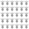 AUEAR, Antique Silver Angel Charms Pendants for DIY Jewelry Making Necklace Bracelet - color: Silver, size: 30 Pack
