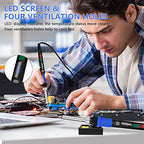 Soldering Iron Kit, 90W LED Digital Solder Iron Kit with Ceramic Heater, 110V Welding Tools with Smart Temperature Control, Auto Sleep, Temp Calibration, C/F, Accurate 176℉-896℉ - color: 90w- 9-in-1