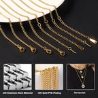 Cadikez 24PCS Gold Curb Chain Necklace Bulk, 1.5mm 18inch 18K Gold PVD Plated Stainless Steel Finished Flat Twisted Link Chains for Necklace Jewelry Making - color: 1.5mm Gold Color