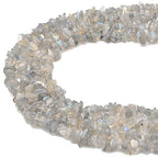 3-5mm Natural Labradorite Gemstone Chips Loose Beads Semi Precious for Jewelry Making DIY Handmade Craft Supplies 1 Strand per Bag Approxi 32" - color: Labradorite
