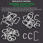 Keadic 362Pcs Angled Hog Ring Pliers with Galvanized Hog Rings, Gloves, 3/4", 1/2", and 3/8" Hog Rings, Professional Upholstery Hog Rings Kit for Plastic Meat & Sausage Casings - color: 362pcs Hog Ring Pliers & Hog Rings - Bending