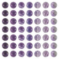 Crafans 50Pcs 6mm Half Round Gemstone Cabochons Natural Amethyst Flat Back Stone Cabochons Domes No Hole Healing Power Stone Chakra Crystal Beads for Jewelry Making - color: Amethyst, size: 6mm