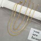 Gold Layered Necklaces for Women, 14K Gold Plated Dainty Gold Chain Choker Necklace Stack, Herringbone Gold Necklaces Set - color: gold-3-Herringbone