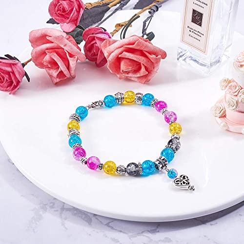 PH PandaHall 200pcs Large Hole Spacer Beads Tibetan Alloy Antique Silver Donut Rondelle Jewelry Spacers for Bracelet Jewelry Making, 8x2mm, Hole: 3mm - color: Donut Antique Silver - 200pcs, size: 8mm