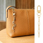 Hzopcw 20pcs Gold Keychain Making Kit, Key Ring Swivel Snap Hook Chains, Extender Keychain Bag Charm Kits for DIY Crafts Jewelry Making Handbag Purses- B Style - color: Gold-20pcs-B Style