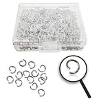 TTSAM 600 Pcs Silver Plated Jump Rings (6 mm) - Jewelry Making Supplies