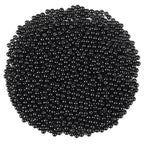 1200Pcs 4mm Black Spacer Beads Round Smooth Loose Ball Beads for Bracelet Jewelry Making Craft - color: Z-Black, size: 4mm