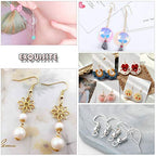 Hypoallergenic Earring Hooks 150 PCS/75 Pairs, Silver Plated Ear Wires Fish Hooks,500pcs Earring Making Kit with Jump Rings and Clear Silicone Earring Backs Stoppers for DIY Jewelry Making - color: Silver,Gold, size: 500pcs
