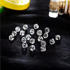 1700pcs Clear Bicone Crystal Beads 2mm 3mm 4mm 5mm 6mm Crystal Glass Bulk Faceted Beads for Necklace Bracelet Earrings DIY Jewelry Crafts Making Supplies - color: Clear, size: 2mm 3mm 4mm 5mm 6mm