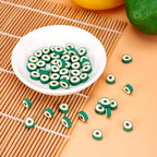 Mega Pet 50Pcs Avocado Polymer Clay Beads Handmade Green Avocado Slice Clay Beads Clay Fruit Spacer Beads 11.5x9mm for DIY Bracelet Necklace Earring Jewelry Making - color: Avocado Slice