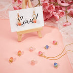 SUNNYCLUE 1 Box 10Pcs 5 Styles Dried Flower Charms Transparent Clear Epoxy Resin Pendants with Brass Hole 1.2mm Glass Micro Beads for DIY Earrings Bracelet Necklace Jewelry Accessories Gift Supplies