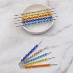 INSPIRELLE 1800 Pieces 6mm Faceted Round Acrylic Beads - 30 Colors Plastic Spacers for Jewelry Making and Crafting - color: Faceted Round Beads (1800 pieces)