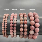 Natural Healing Gemstone Bracelet Handmade Yoga Stretch Elastic Bracelet Stress Relief Crystal Jewelry for Men and Women - color: Angel Quartz(Soothe the mood), size: 10mm