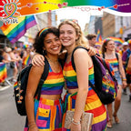 AUGSUN 189 Pcs LGBT Pride Keychain Making Kit DIY Bead Keychain Crafts Rainbow Charm Gay Lesbian Accessories for Pride Month Gifts LGBT Party Celebrations - style: LGBT