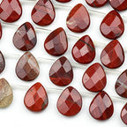 Cherry Blossom Beads Rainbow Jasper Beads 12x15mm Faceted Top-Drilled Teardrop - 12 pcs/ 8 Inch Strand - color: Rainbow Jasper