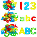 67 Pcs Plastic Practice Set Transparent Letters and Numbers Include Uppercase Letters Lowercase Letters and Numbers Colorful Plastic Letters and Numbers for Kids Counting and Spelling, Ages 3+ - style: 67PCS