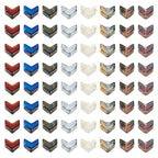184Pcs Electroplate Glass Arrow Beads Colorful Arrow Shape Glass Beads Loose Spacer Beads 5mm for DIY Bracelet Earring Jewelry Making Crafts - color: Arrow Shape