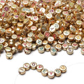 LAIDANLA 1500PCS Acrylic Letter Beads Alphabet Colorful Letters Gold Round Bead 7×4mm for Jewelry Bracelets Necklaces Key Chains Making - color: G-Colorful Letter Gold Beads