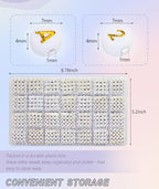 Looconi 1400pcs Letter Beads Gold Alphabet A-Z and Number Heart Beads 7x4mm White Acrylic for Jewelry Making Bracelet - color: Gold-Star