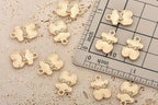 Pack of 20 Rhinestone Charms Gold Plated Pendants Pave Crystal Accessories for Necklace Bracelet Jewelry Making DIY Crafting - color: (Leathery Bear Bag)VID65401