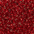John Bead Czech Glass Seed Beads 6/0 Ruby Silver Lined Beads for Jewelry Making Crafts, 23g Vial - color: Ruby Silver Lined