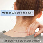 Rose Gold Necklace Extender Rose Gold, 925 Sterling Silver Necklace Extender Chain Bracelet Anklet Jewelry Extension for Necklaces, 3 Piece Set (2, 4, 6 Inches) - color: RoseGold, size: 2 4 6 inch