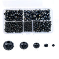 1000pcs 2-10mm Black Rondelle Crystal Glass Beads Faceted Shape Briolette Glass Beads Round Spacer Beads for Bracelet Necklace Jewelry Making (2mm 4mm 6mm 8mm 10mm) - color: Black