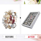 Siveit Jewelry Tray Organizer Box 48 Grid Jewelry Display Organizer Box with Transparent Lid Rings Earrings Necklaces Pendants Display Box Suitable for Women and Girls (48 Grid, Silver Grey) - color: Grey
