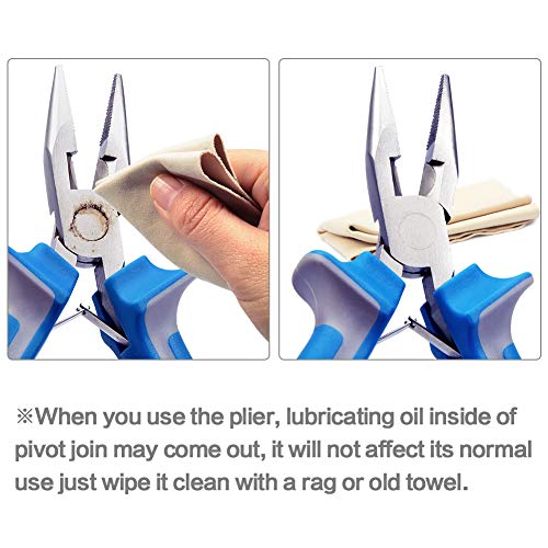 SPEEDWOX 5 Inch Round Nose Pliers - Mini Ultra Tapered Jaw Precision Nippers with Spring - Ideal for Small Jewelry Making & Crafting - style: 5" Round Nose Plier