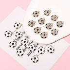 20PCS Sports Charms Enamel Basketball Baseball Pendant Charms for Jewelry Making Rhinestone Ball Game Softball Charms for Necklace Bracelet Earrings DIY Crafts - color: Set 2