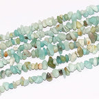 5-8mm Natural Amazonite Gemstone Chips Loose Beads Semi Precious for Jewelry Making DIY Handmade Craft Supplies 1 Strand per Bag Approxi 34" - color: Amazonite Chips