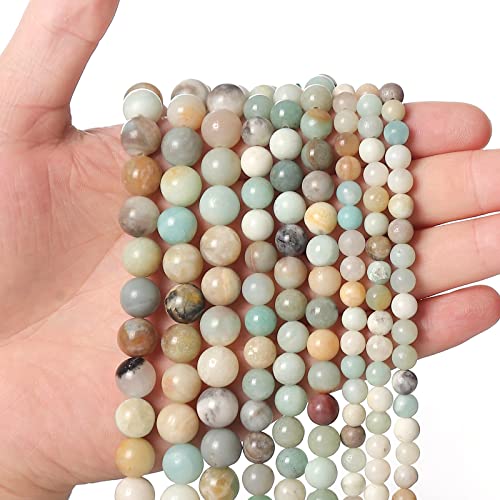 35pcs 10mm Natural Amazonite Gemstone Beads Energy Healing Crystal Round Loose Stone Beads for Jewelry Making, DIY Bracelets Necklaces - color: Amazonite, size: 10mm