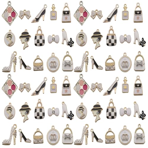 Youdiyla Enamel Cloud Charms, Set of 10, Assorted Colors - color: SN200