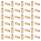 BENECREAT 50Pcs 14k Gold Filled Twist Crimp Beads, Brass Crimp Tube Beads for DIY Jewelry Making Findings, 0.23x0.12Inch, Hole: 1.6mm - color: Gold